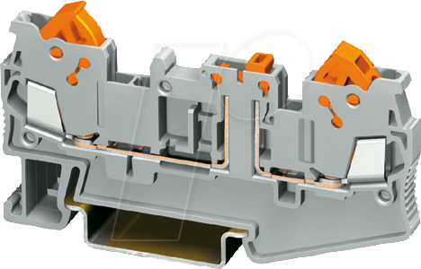 QTC 1,5 MTG - Messer-Trennklemme, 0,25-1,5mm², grau