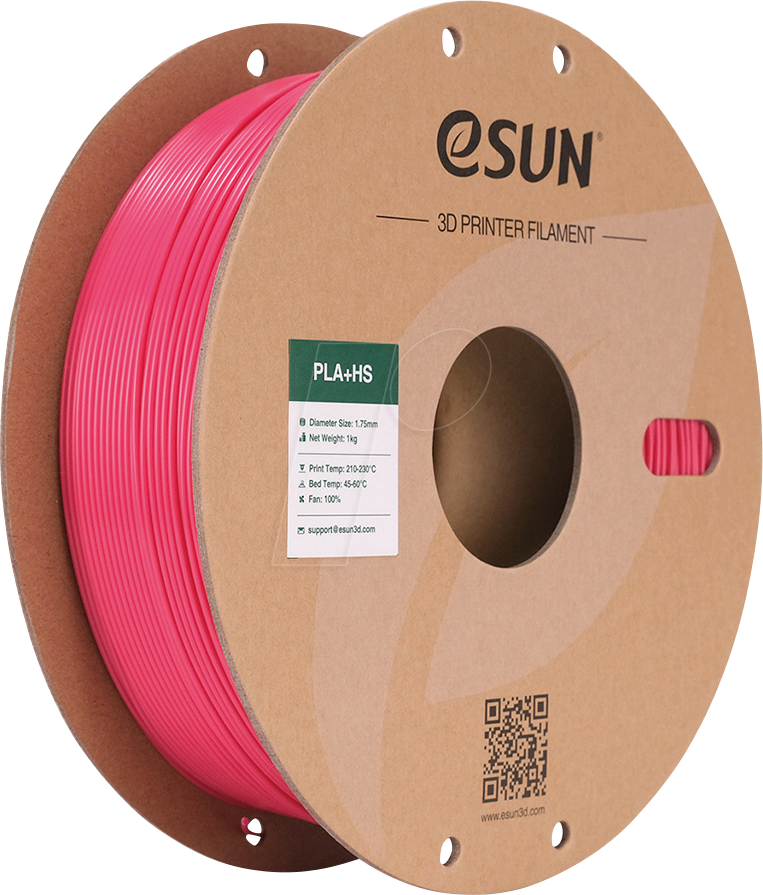 ESUN 72205208 - Filament, PLA+HS, 1,75 mm, magenta, 1 kg
