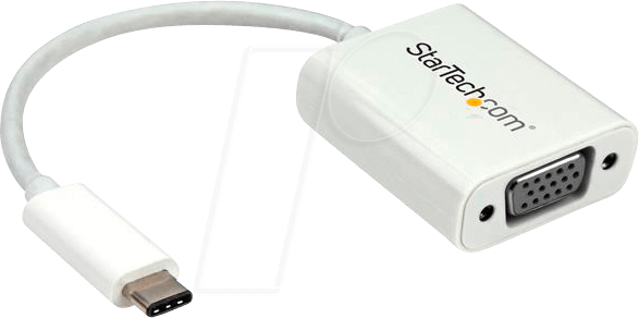 ST CDP2VGAW - Adapter USB Typ-C auf VGA, WUXGA / 1080p, weiß
