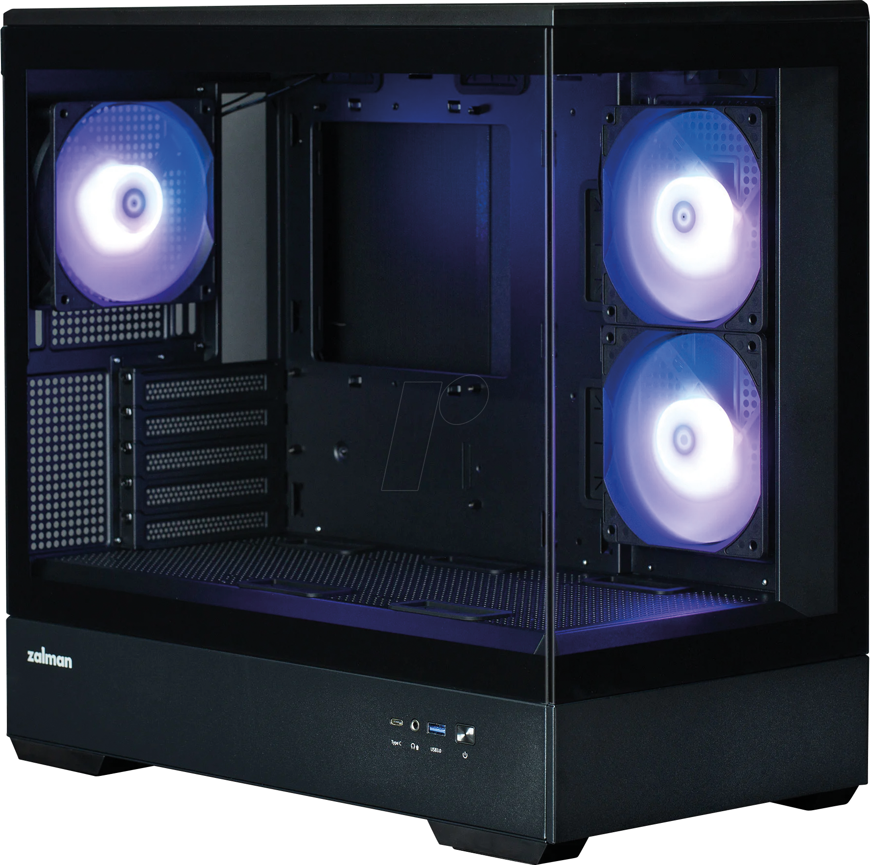 ZLM 50125 - Zalman P30 V2 PC-Gehäuse Tempered Glass, mATX