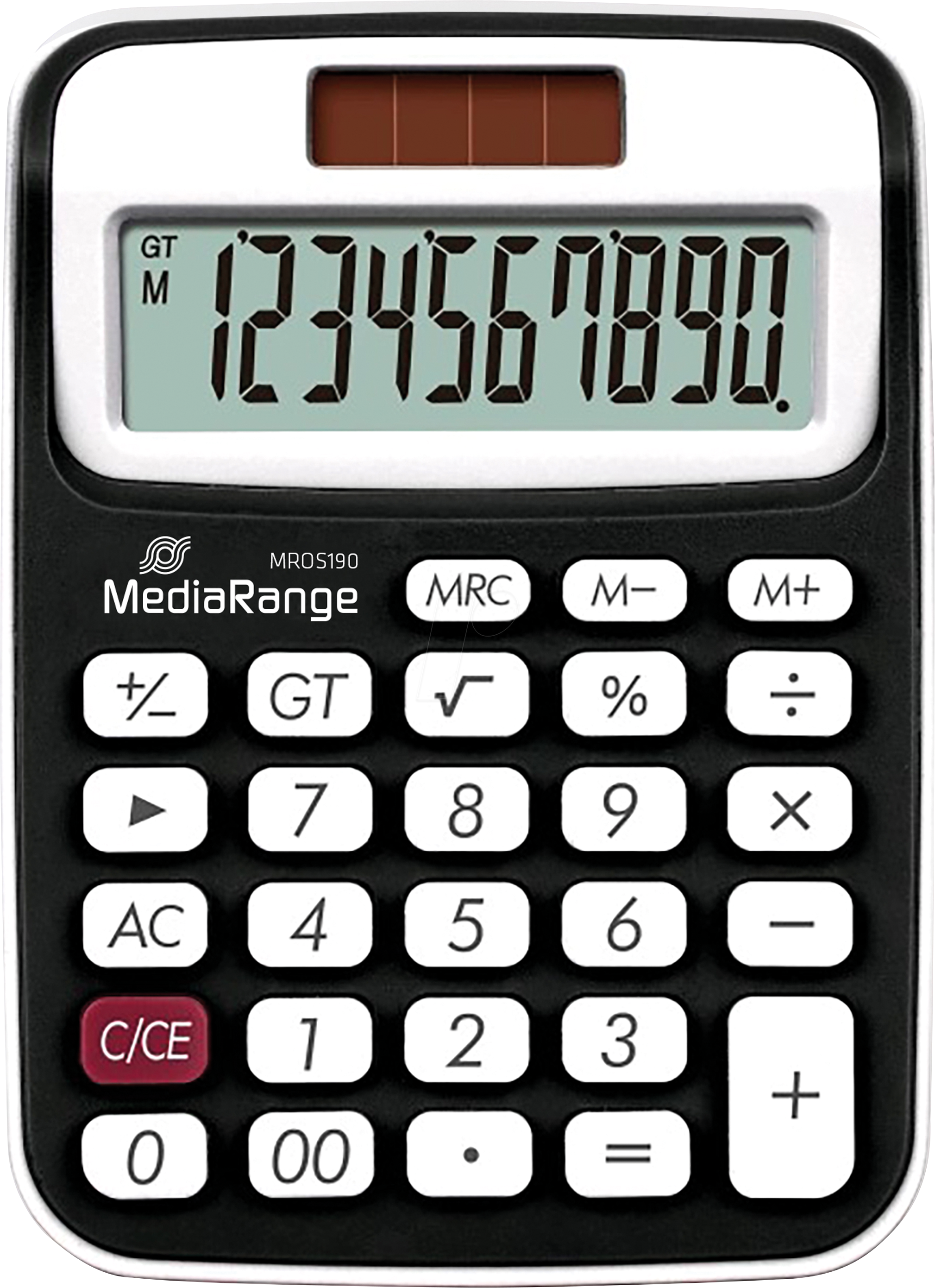 MR OS190 - Taschenrechner, Solar, 10 Stellen, schwarz