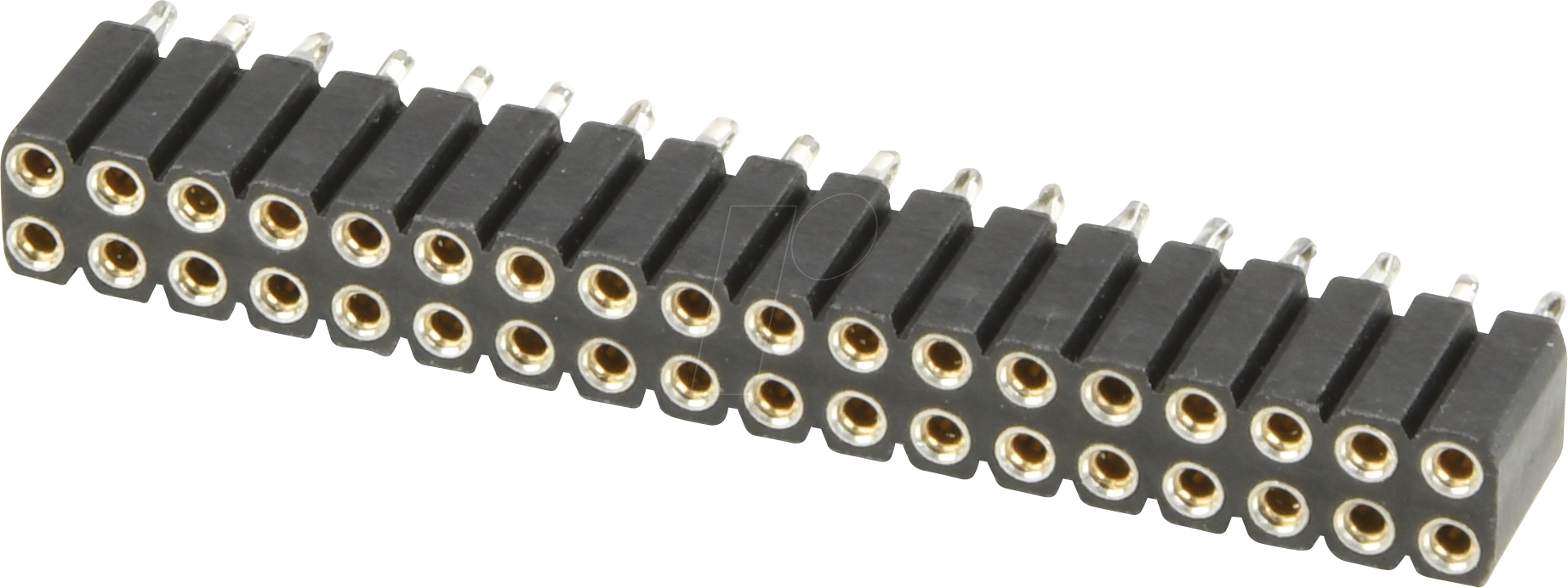 W+P 153PF-036-2 - Präzisionsbuchsenleiste , gerade, RM 2,54, H: 7,0mm, 2x18-polig