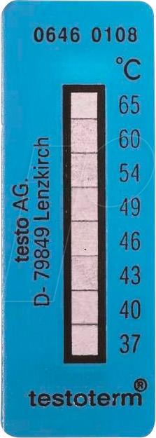 Thumbnail - TESTO 0646 3341 - Temperaturmessstreifen testoterm, +204 … +260 °C, 10er-Pack