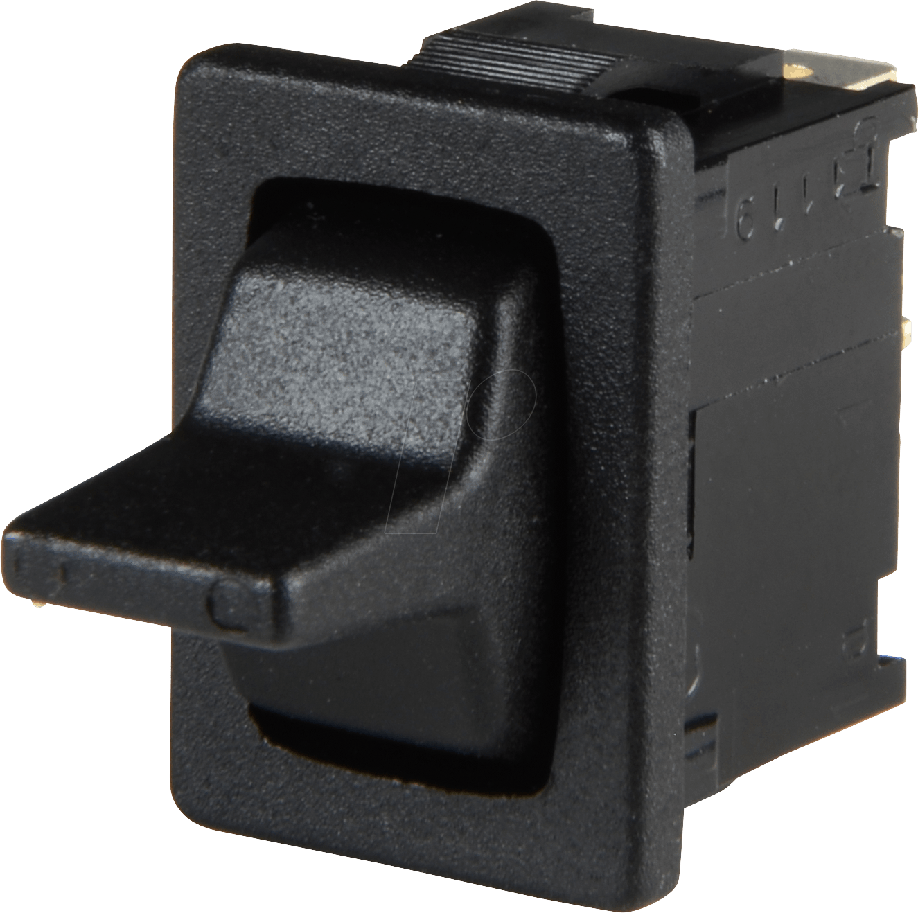 KIPP 1818.1202 - Kippschalter 6(2)A-250VAC, 1x (Ein)-Aus-Ein, sw