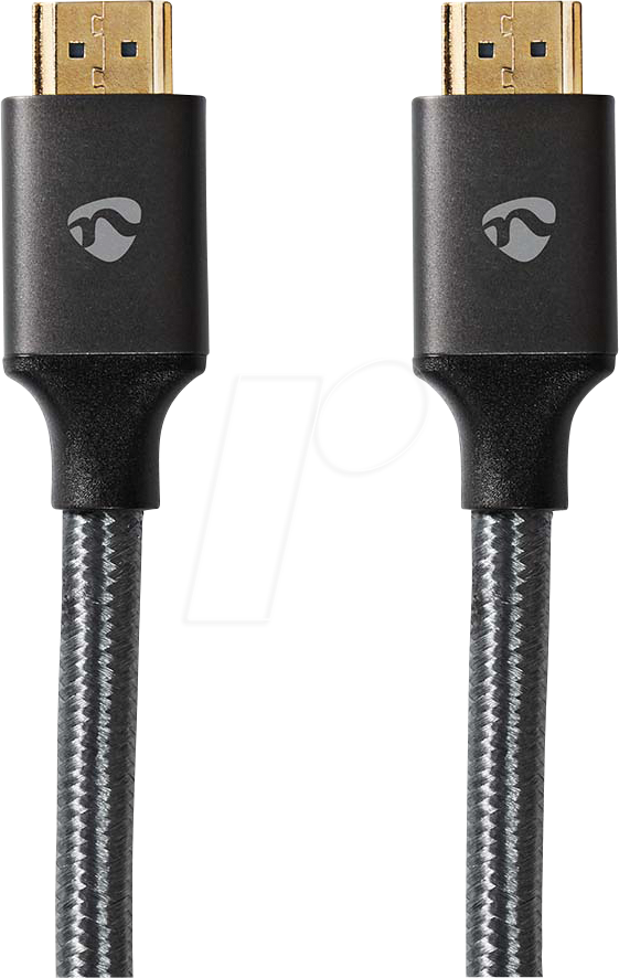 N CVTB34000GY100 - HDMI A-Stecker, 4K@30Hz, Grau, Textil, 10.0m
