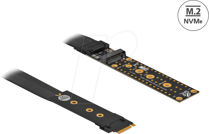 DELOCK 64136 - Riser Karte M.2 Key M NVMe mit 20 cm Kabel