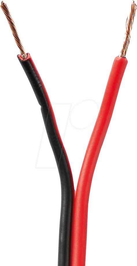 N CAGW0750BK1000 - Lautsprecherkabel 2x0,75mm² , 100 m rot/schwarz CCA