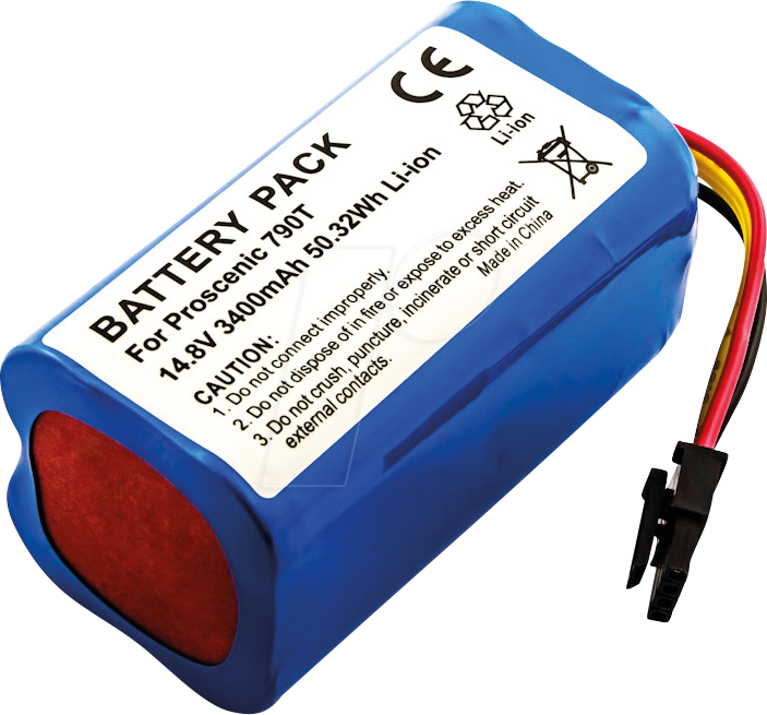 AKKU 31284 - Ersatzakku, Proscenic 780T, Li-Ion, 3400 mAh