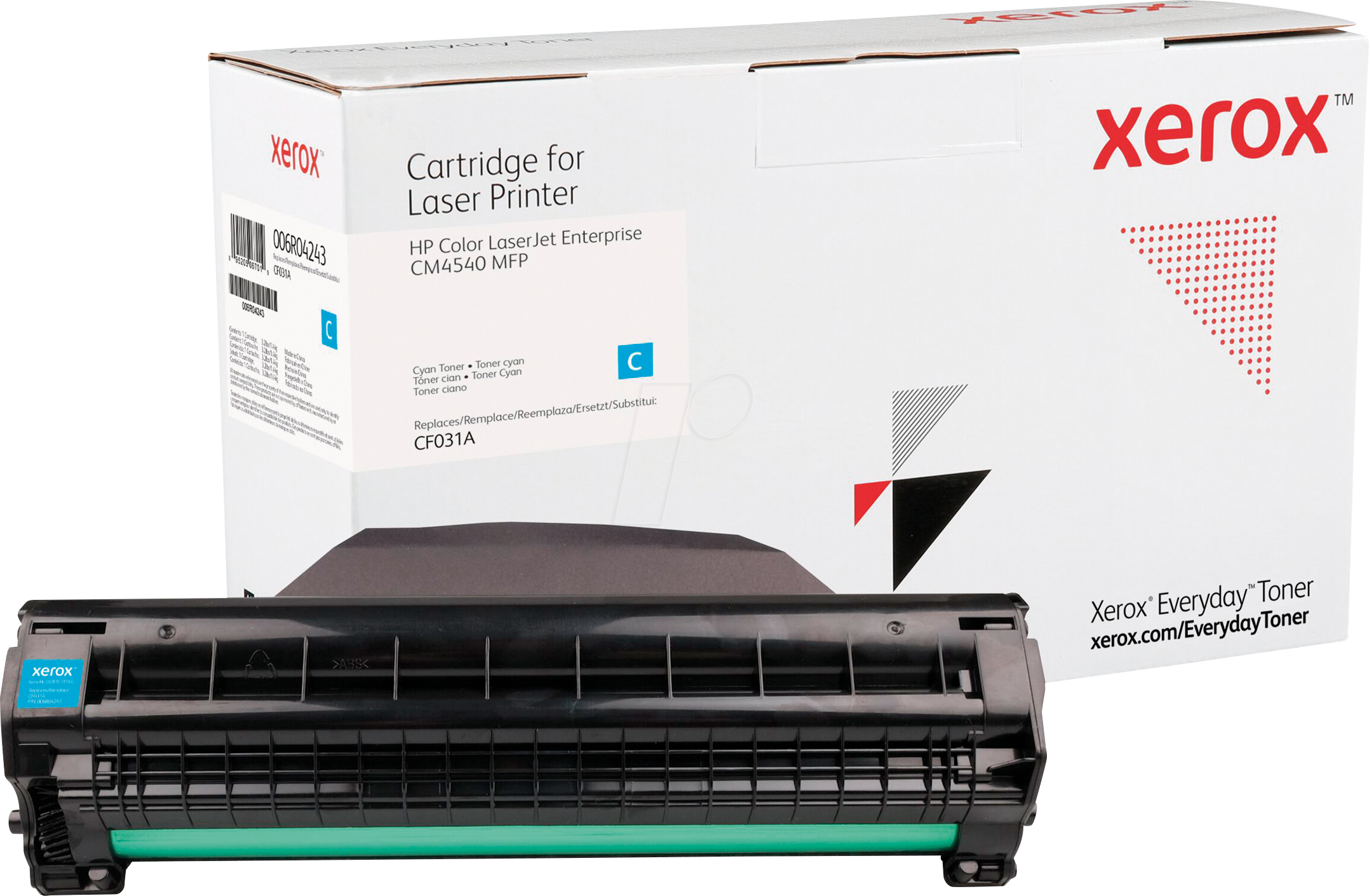 XEROX 006R04243 - Toner, cyan, 646A, rebuilt, HP