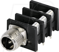 NEUTRIK NRJ6HM-1 - 6.35 mm Stereo Klinkenbuchse, Metallgewindeschraubanschluss