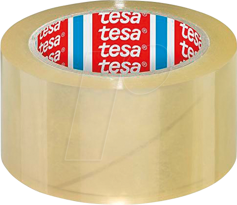 TESA 04195-00000 - tesapack® Verpackungsklebeband, 66m x 50mm, transparent