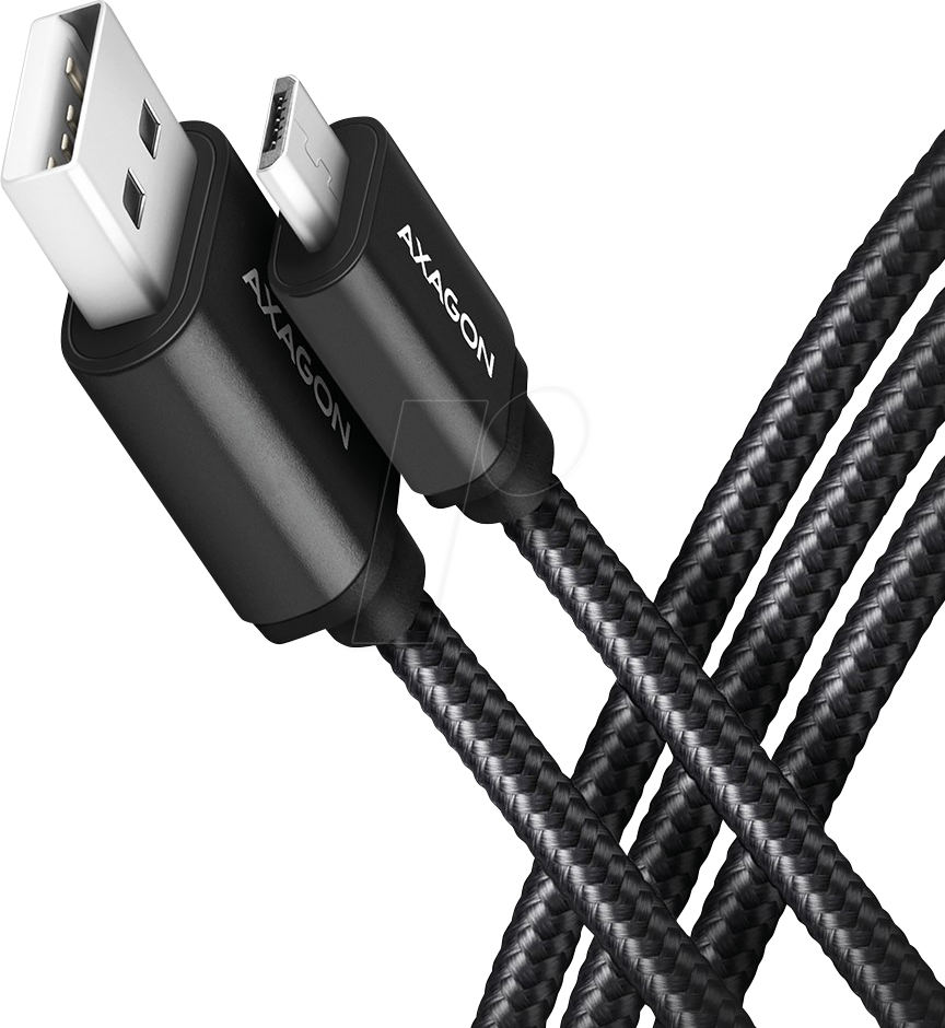AXG BUMM-AM15AB - Sync- & Ladekabel, USB-A -> Micro-B, 1,5 m