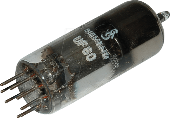 TUBE UF80 - Elektronenröhre, Pentode, Noval, 9-pol, 100 mA