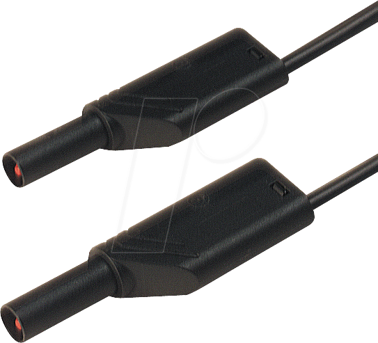 MLS WS 200-2 SW - Messleitung, 2,5 mm², 2,0 m, schwarz, gesichert, stapelbar