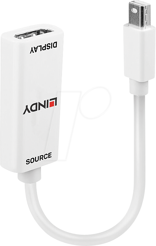 LINDY 41719 - DisplayPort Adapter, DP Stecker auf HDMI Buchse