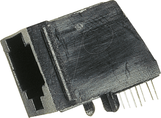 MEBP 8-8S - Modular Einbaubuchse 8/8, schwarz