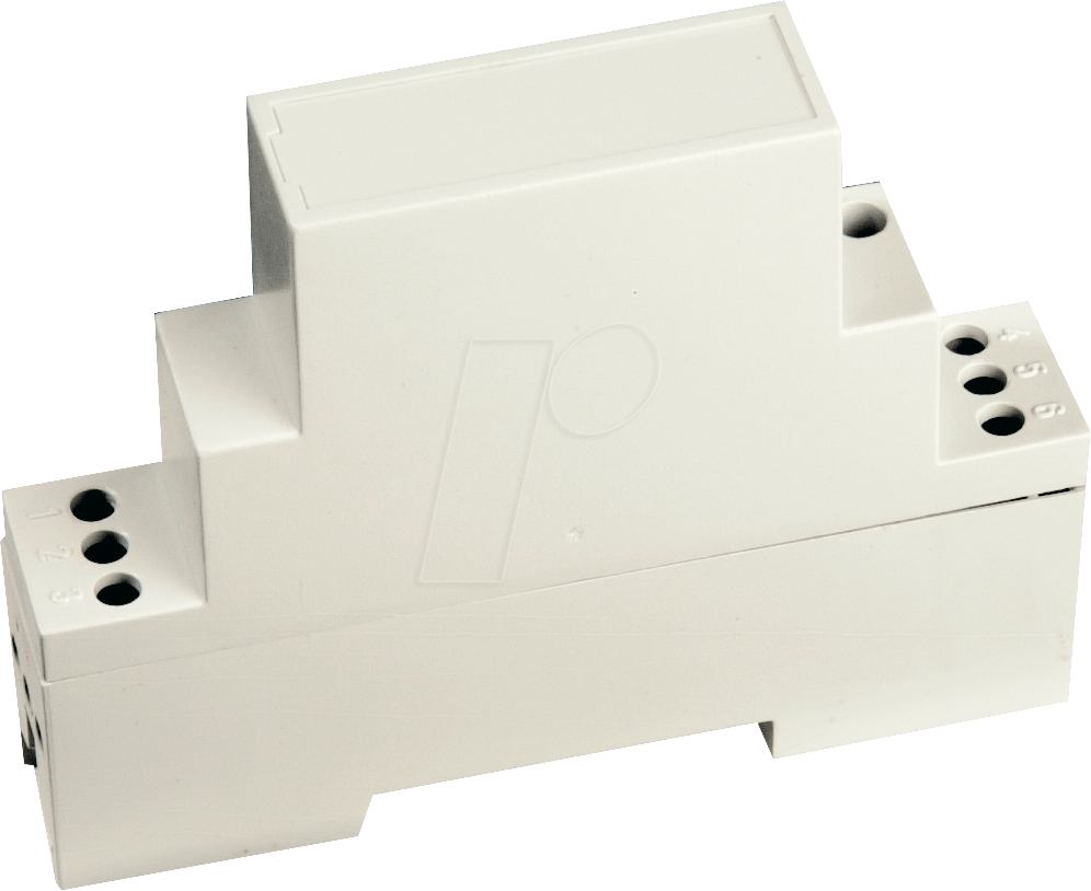 HUT 2-C - Leergehäuse, 71 x 35 x 90 mm, 2 TE