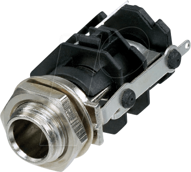 REAN J3VM-S - Klinkeneinbaubuchse, Stereo, 3-pol