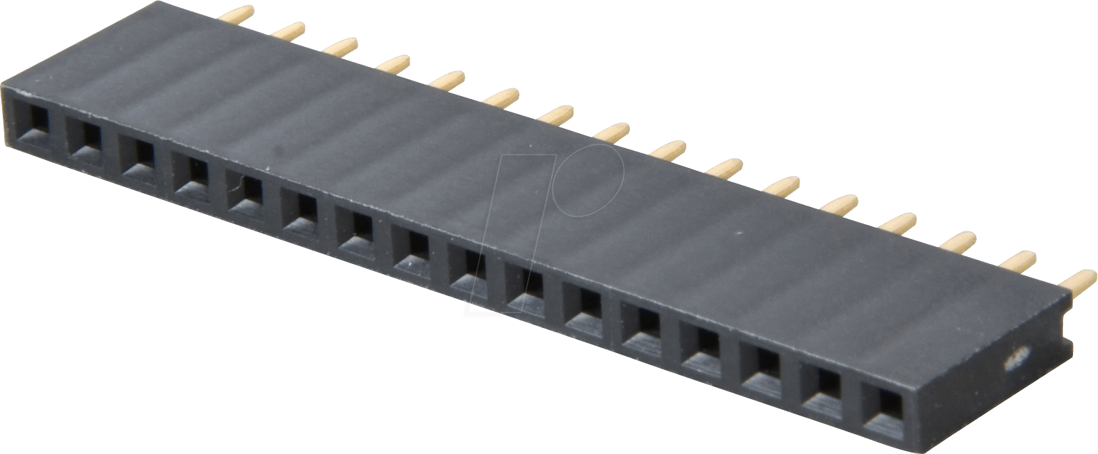 MPE 094-1-016 - Buchsenleisten 2,54 mm, 1X16, gerade