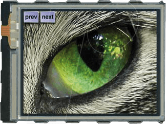 EA EDIP-TFT32ATP - Intelligentes TFT-Grafikdisplay 3,2'', Touch Panel