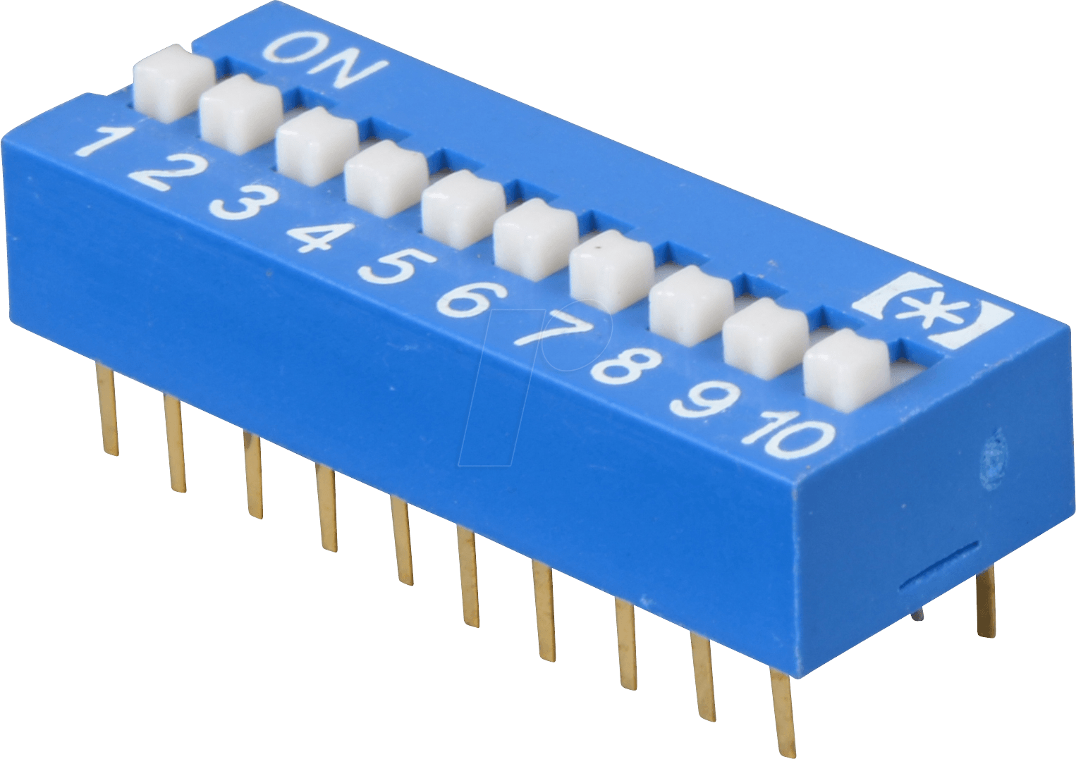NT 10 - Dip-Schalter, liegend, 10-polig
