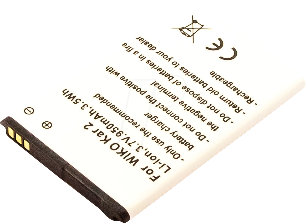AKKU 13311 - Smartphone-Akku für WIKO-Geräte, Li-Ion, 950 mAh
