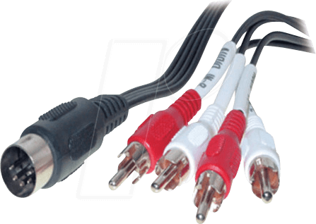 AVK 115 - Audio-/ Video Kabel, 4x Cinch Stecker auf 5-pol DIN Stecker