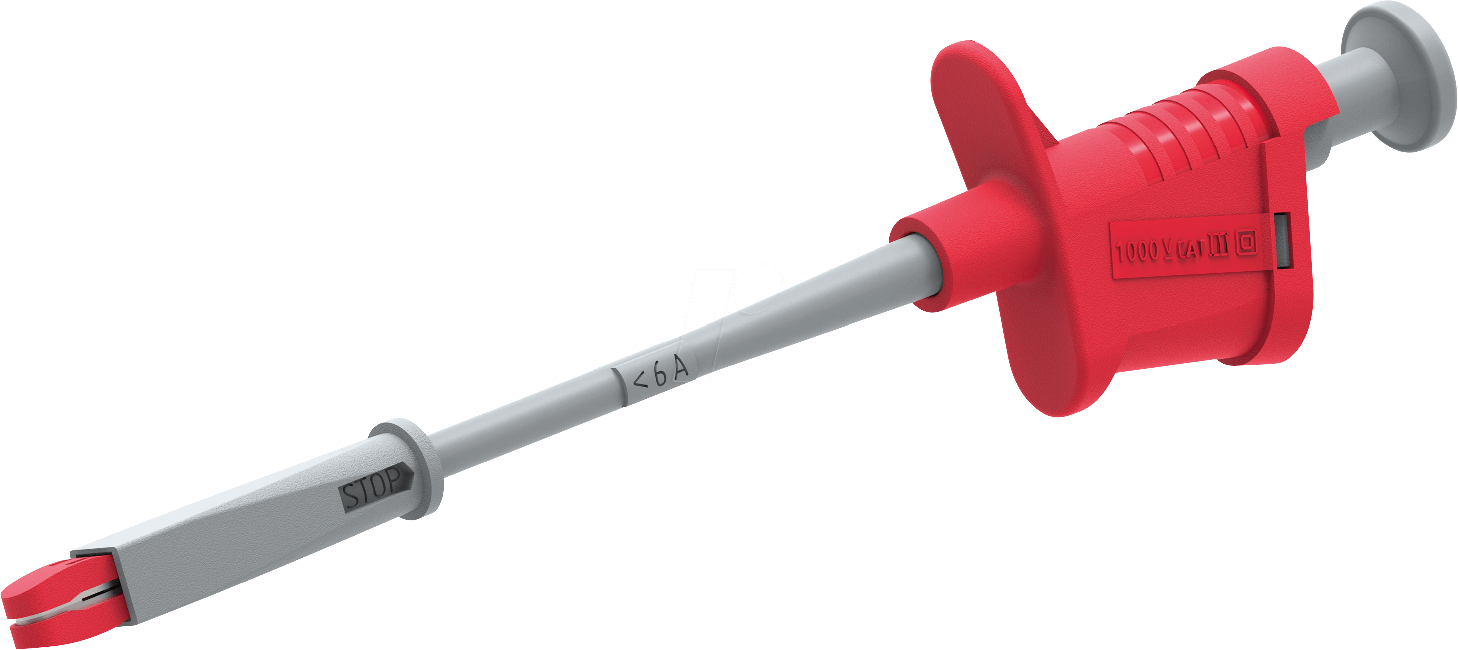 Thumbnail - KH 6007-IEC RT - Krokodilklemmen, 11,5 mm, 6 A, rot, flexibel