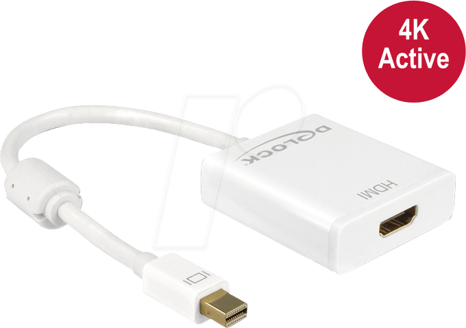 DELOCK 62612 - DisplayPort Adapter, Mini DP 1.2 Stecker auf HDMI Buchse