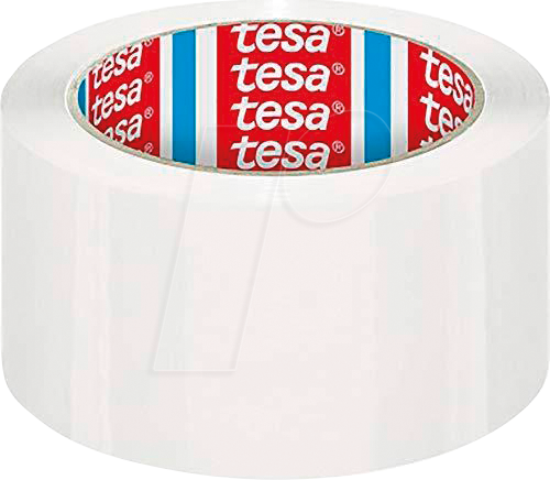 TESA 04195-00004 - tesapack® Verpackungsklebeband, 66m x 50mm, weiß