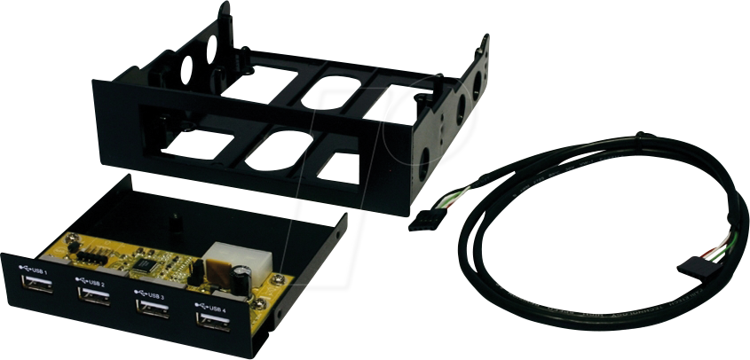 EXSYS EX-1174 - Frontpanel, 3,5, 4x USB 2.0 Typ-A