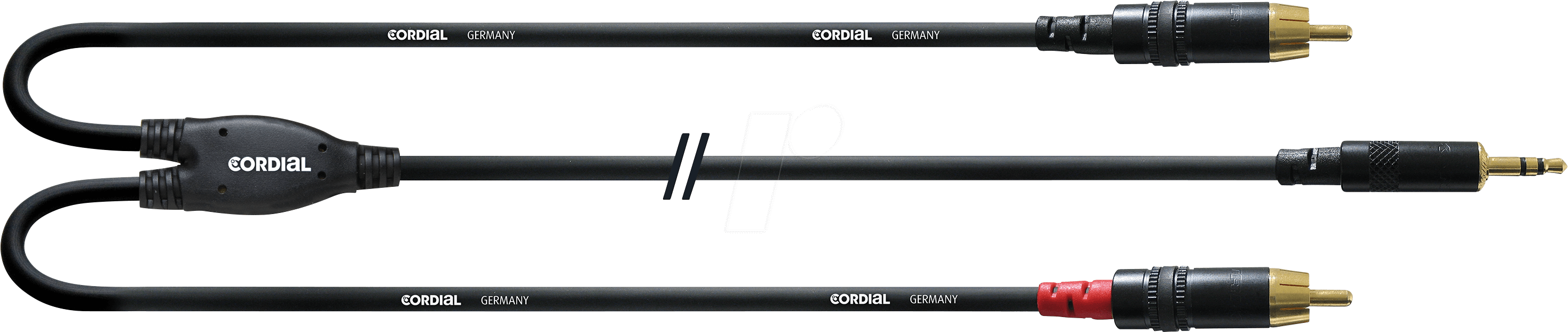 CFY-WCC 0,9 - Y-Adapterkabel, Klinkenstecker auf 2x Cinch, 0,9 m