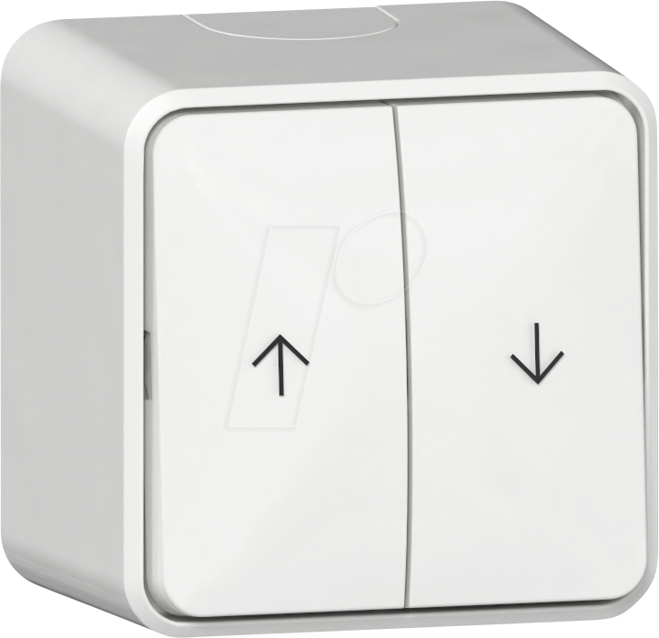 GIRA 3158 13 - Jalousietaster 10 AX 250 V~ mit Montageplatte