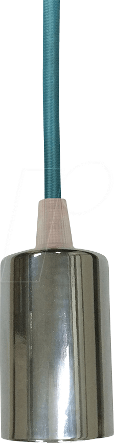 VT-3783 - Hängeleuchte, E27, rund, chrom, blau