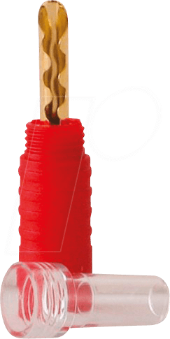 DYNAVOX 204350 - High-End Bananenhohlstecker, rot