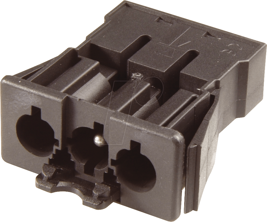 GST 18-3F S2-SW - Stecker, Snap-in - 3-polig, schwarz, Federkraftanschluss