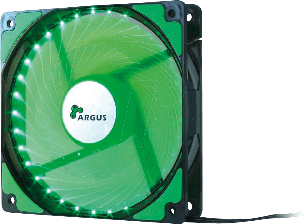 IT88885414 - Inter-Tech Argus Gehäuselüfter, 120 mm, LED grün