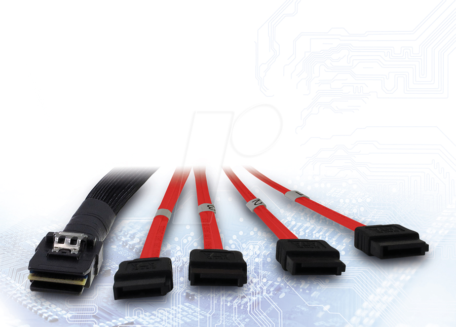 IT88885301 - SFF-8087 > 4x SATA, 1,0 m