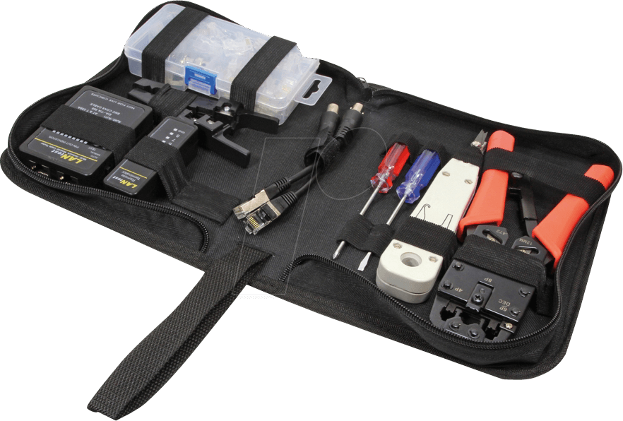 LOGILINK WZ0030 - LogiLink® Netzwerk Werkzeug Set mit Tasche