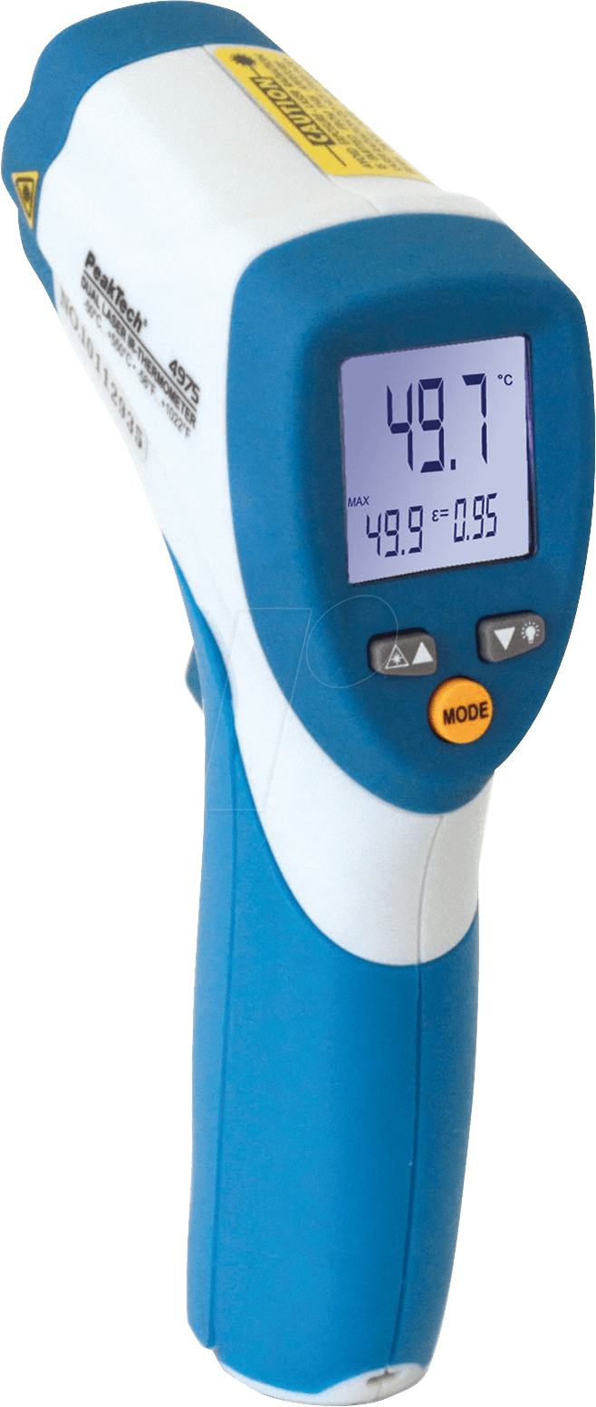 PEAKTECH 4975 - Infrarot-Thermometer mit Multicolor-Display, -50 bis +550°C