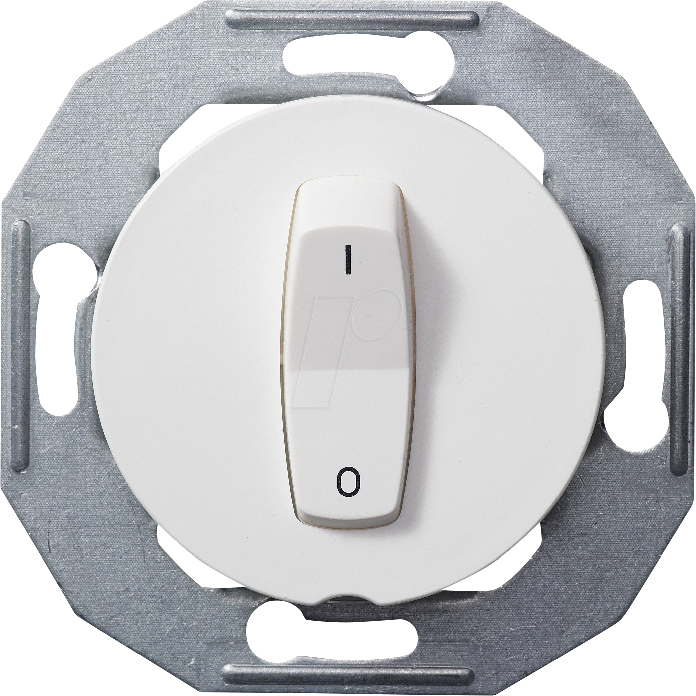 ELSO WDE011006 - Ausschalter, 2-polig, mit Zentralplatte, weiß, UP, Renova