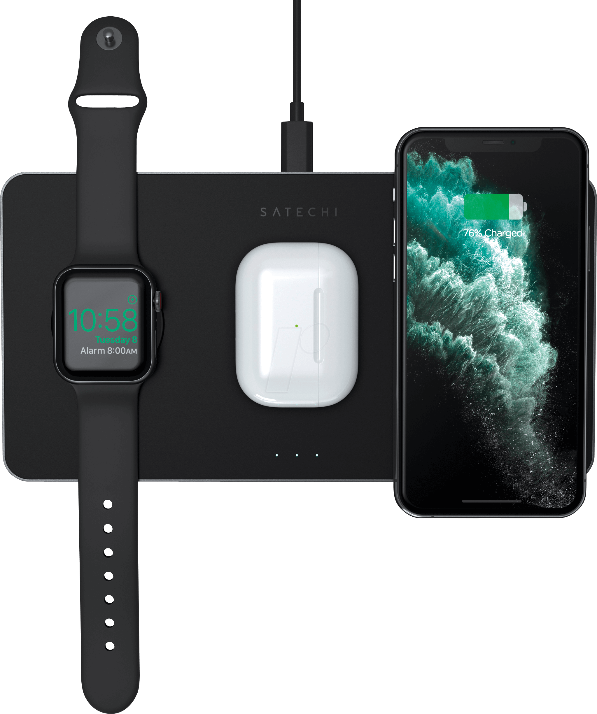 Thumbnail - ST-X3TWCPM - Satechi Trio Wireless Charging Pad