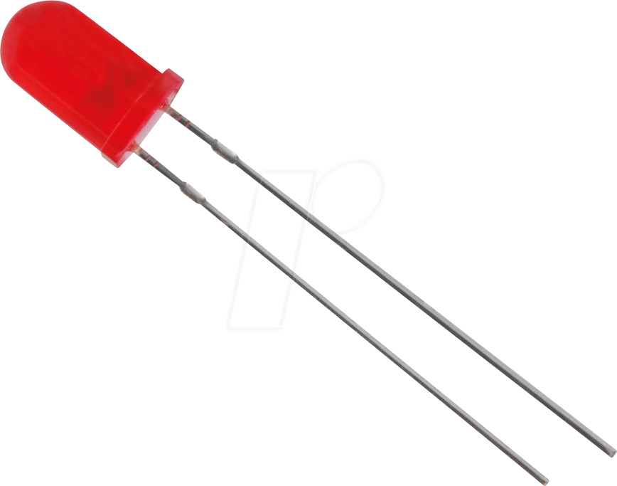Thumbnail - 5003R1D-EHB-A - LED 5mm, bedrahtet, rot, 130 mcd, 60°