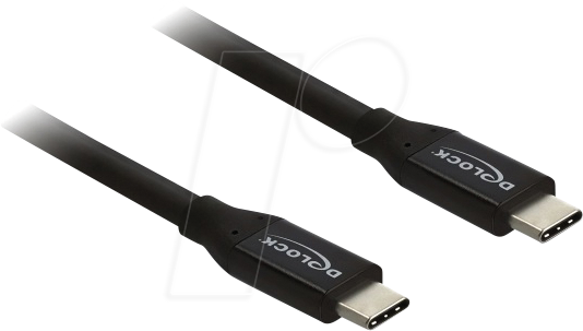 DELOCK 81708 - Sync- & Ladekabel, USB-C > USB-C, 20 Gbps, 60 W, 3 m