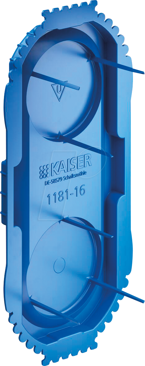 KAISER 1181-16 - Signaldeckel UP¹ für Einbauöffnungen Ø 2x60 mm