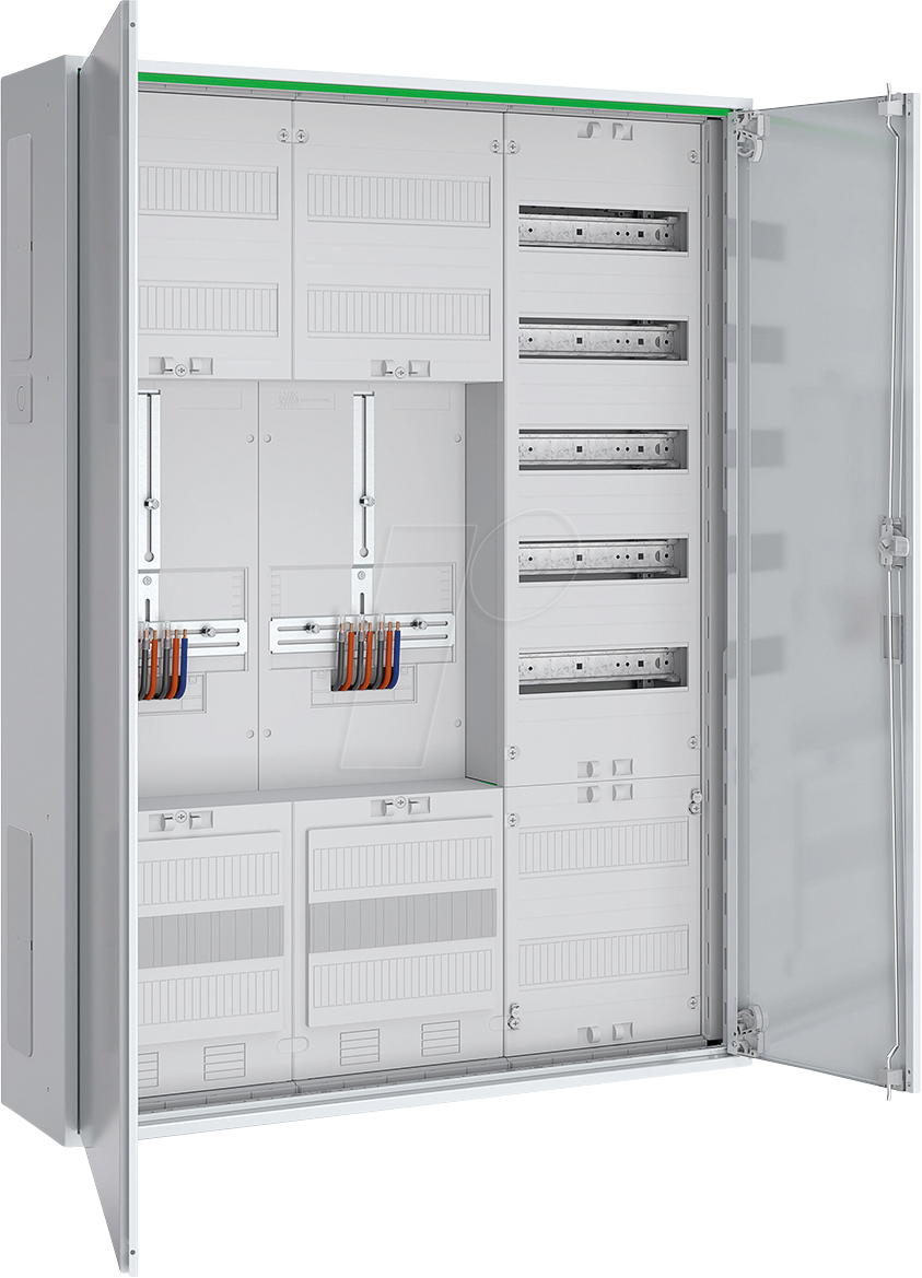 ABNRS307Z0072 - Zählerschrank, 2 Zähler 3-Punkt, Kanal, 1 APZ-Feld