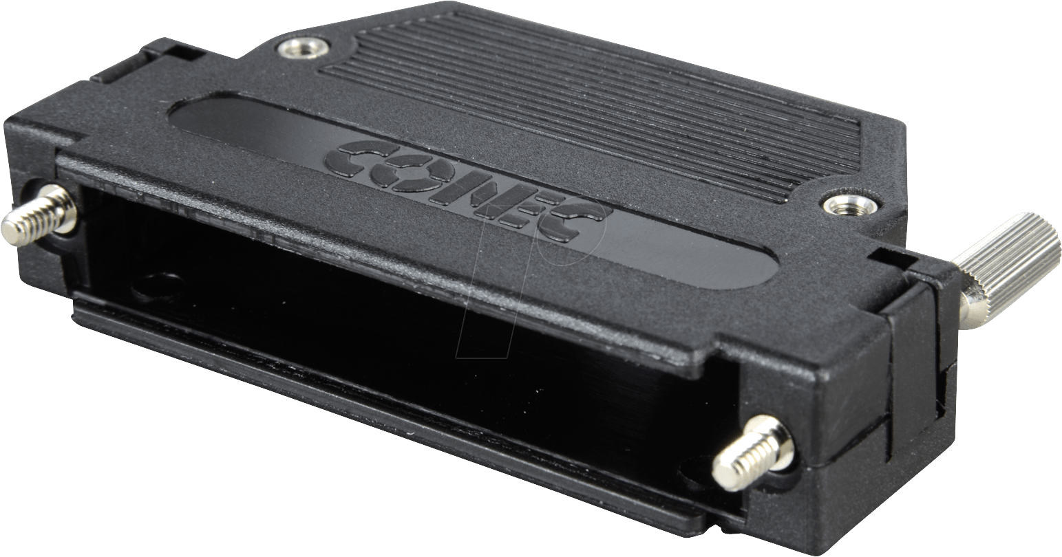 KAPPE KG 37 - D-SUB-Kappe f. 37-polig D-Sub, schwarz, gerade