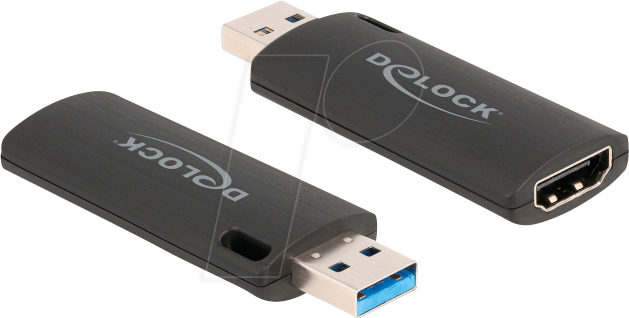 DELOCK 88307 - HDMI Video Capture Stick USB Typ-A, 4K 30 Hz