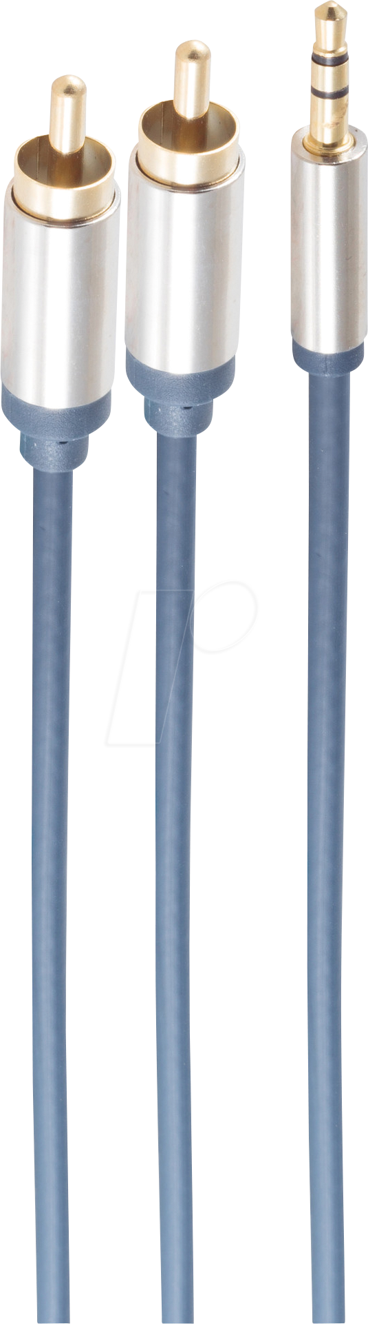 Thumbnail - SHVP 30832-5-SL - Audio Kabel, 3,5 mm Klinkenstecker auf 2x Cinch, 5 m