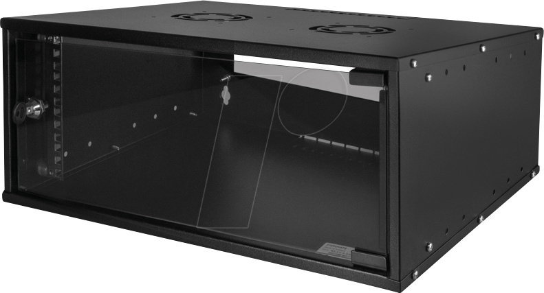 Thumbnail - LOGILINK W04C55B - 19'' Wandschrank ECO, 4 HE, montiert, schwarz